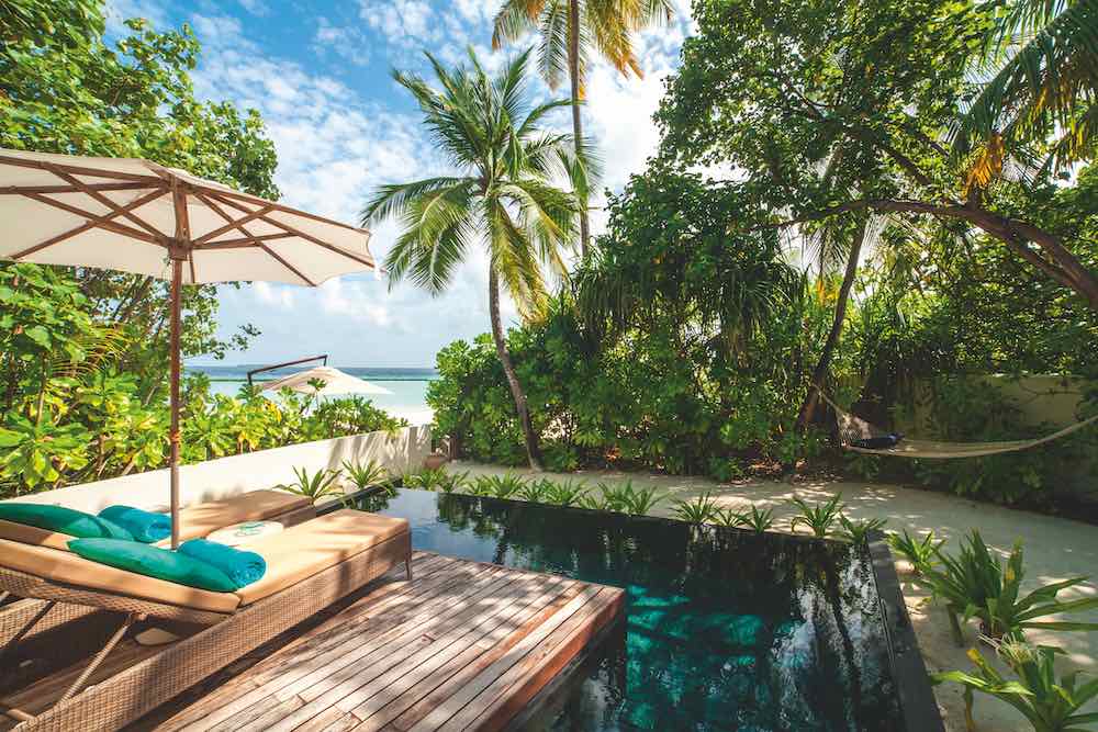 Beach Villa at Constance Halaveli, view 5